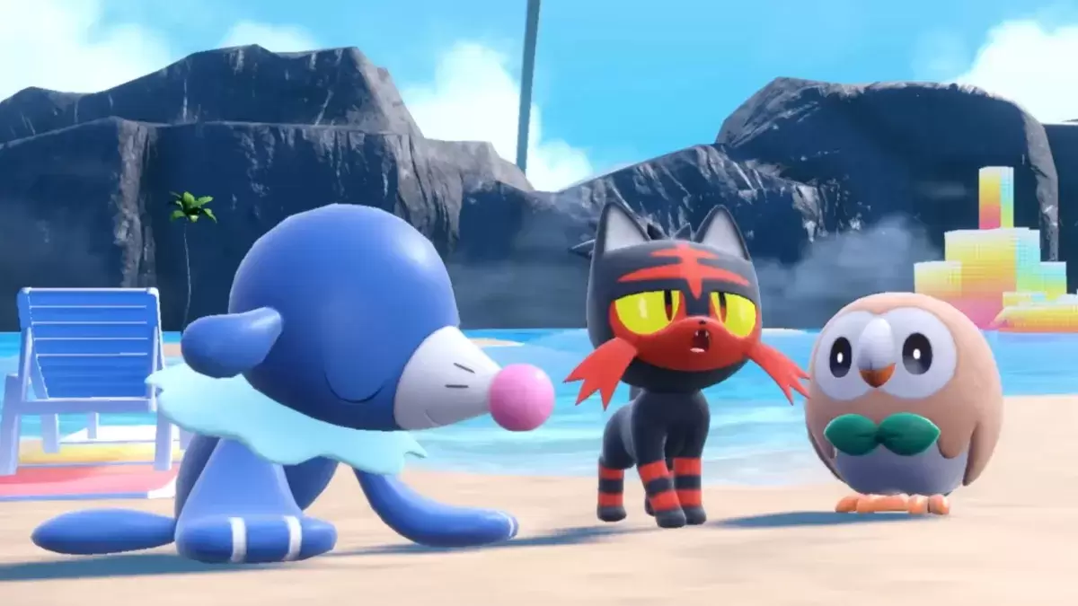 GEN 7 Starters Popplio, Litten e Rowlet em Pokémon Scarlet & Violet