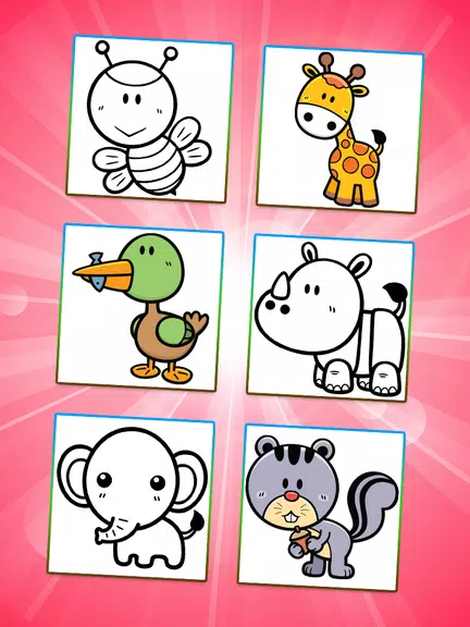 Coloring Games: Color Animals 스크린샷 1