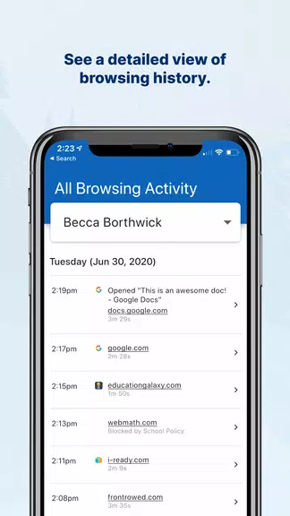 GoGuardian Parent App Скриншот 3