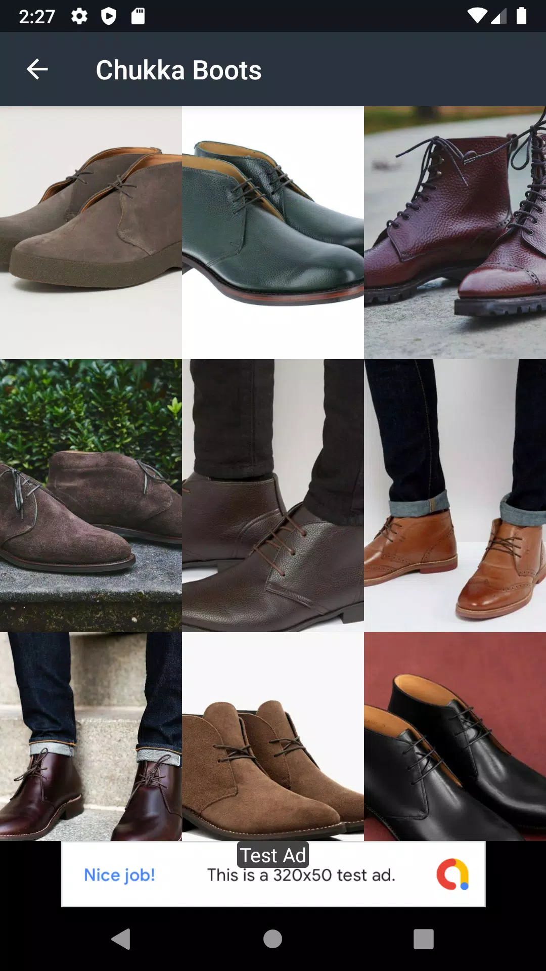 Chukka Boots Ideas Captura de pantalla 2
