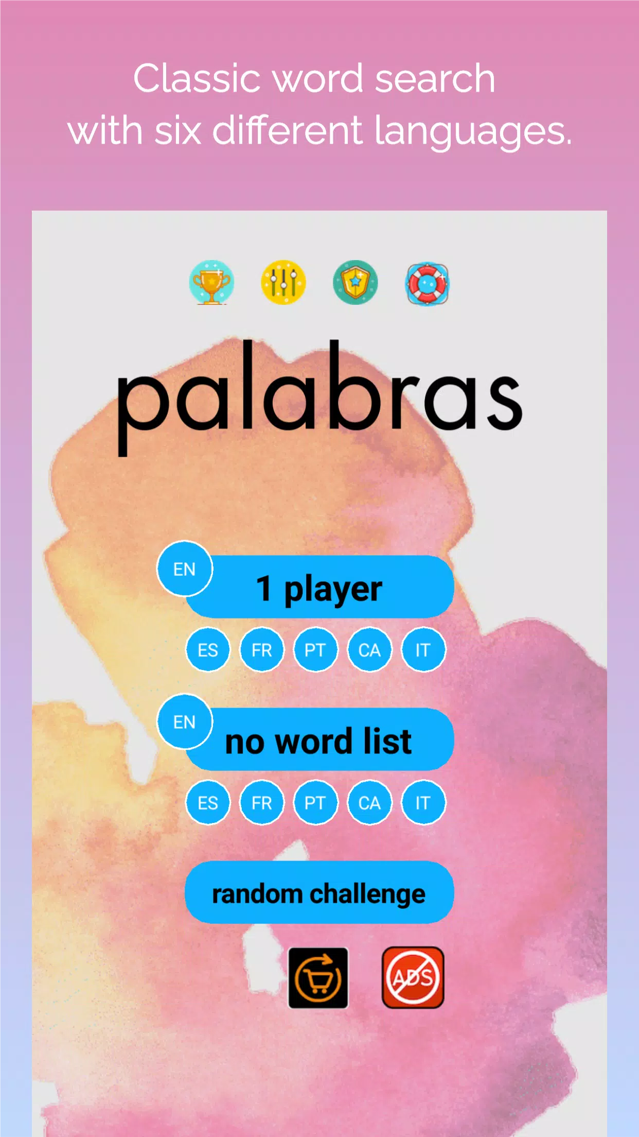 busca palabras: sopa de letras Captura de tela 1