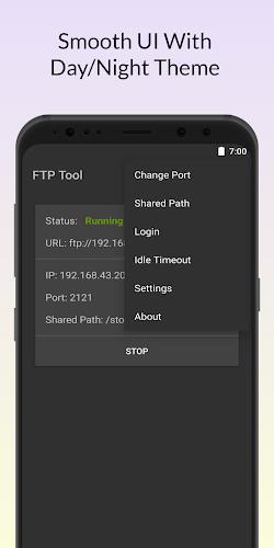 FTP Tool - FTP Server & Client स्क्रीनशॉट 4