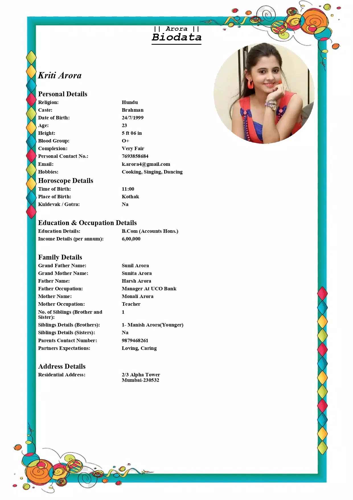 Marriage Biodata Maker Capture d'écran 4
