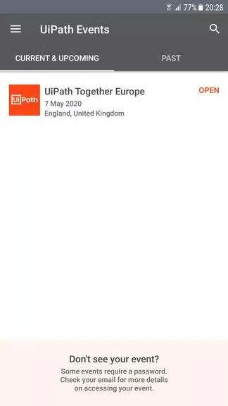 Schermata UiPath Events 2