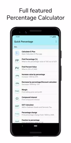Quick Percentage Calculator Screenshot 1