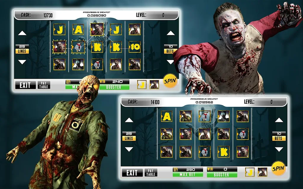 Casino Walking Zombie Slots Machine 스크린샷 4