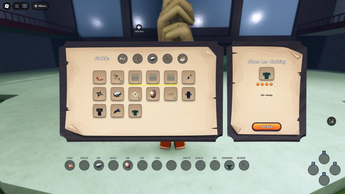 Ninja Time Roblox体验的Stone Leo服装的预览