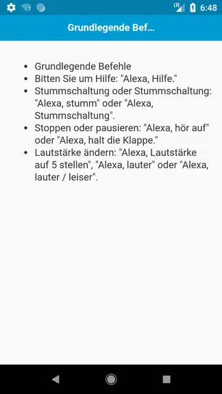 Befehle für Echo Dot Capture d'écran 1