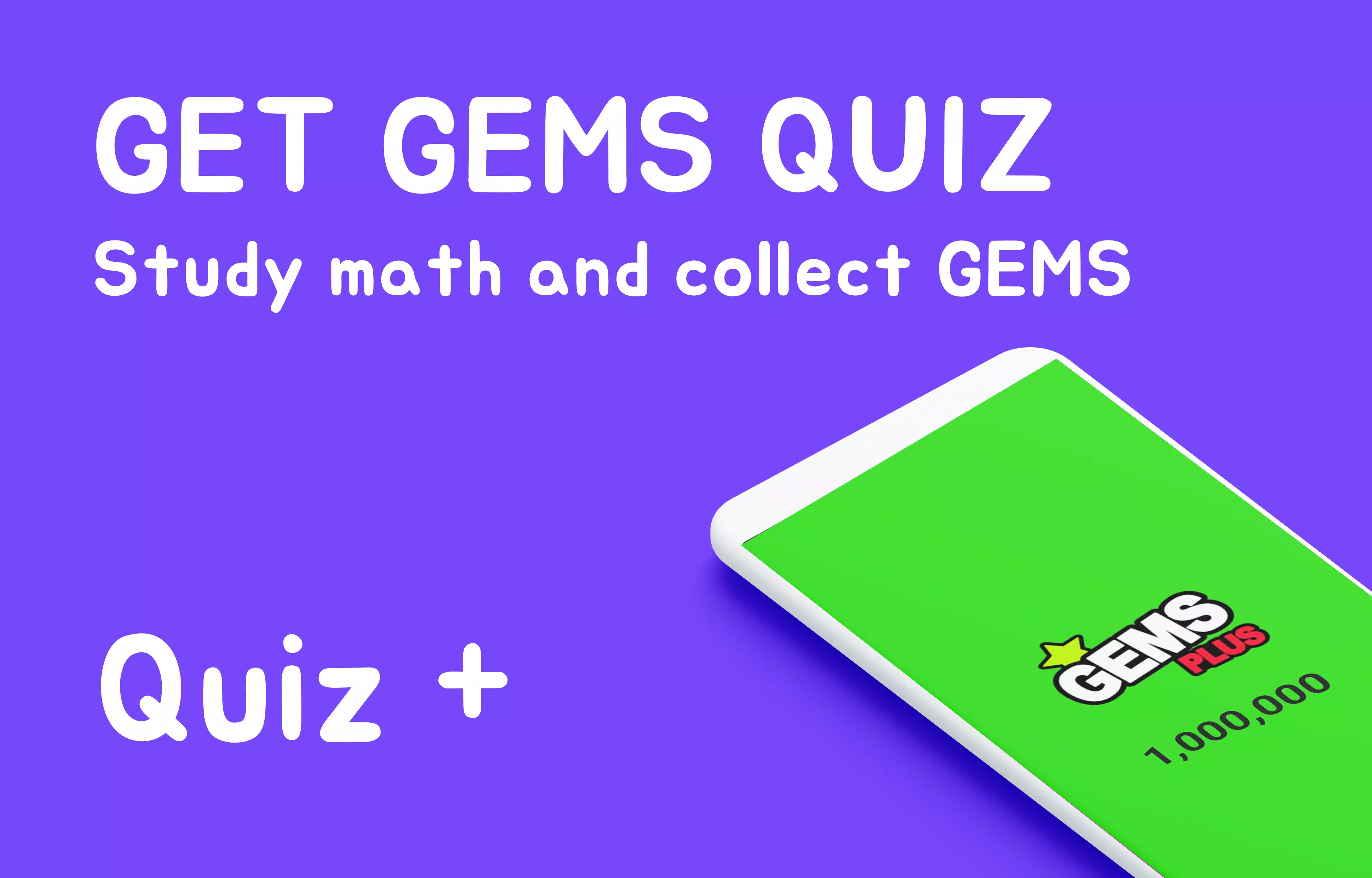 Gems Math Quiz - Plus Capture d'écran 1