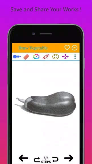 How to Draw Real Vegetables Captura de tela 3