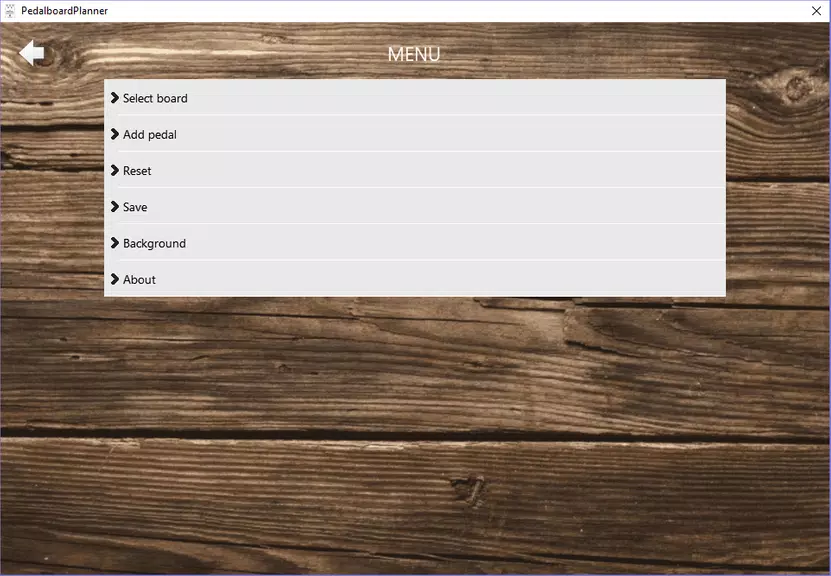 Schermata PedalboardPlanner 1