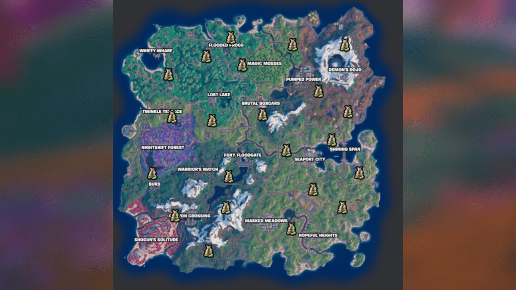 All Possible Earth Sprite Locations