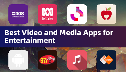 엔터테인먼트를 위한 최고의 비디오 및 미디어 앱